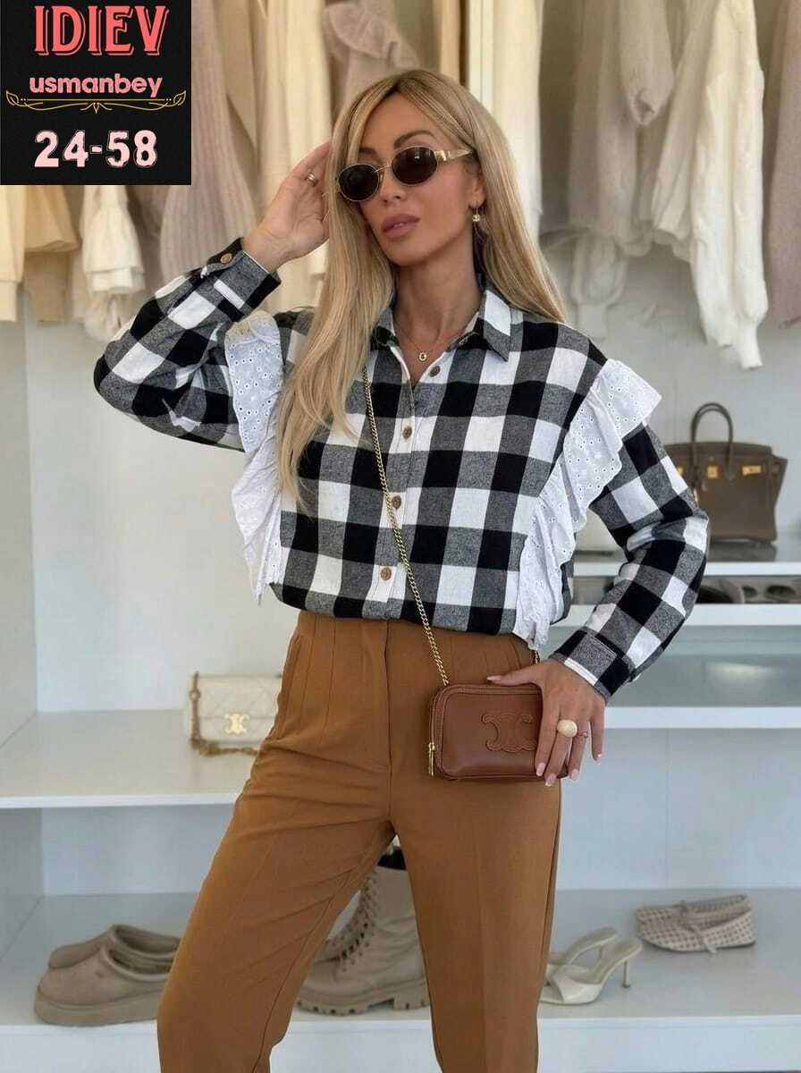 женская рубашка,женская рубашка в клетку,рубашка женская в клетку оверсайз,рубашка стильная,рубашка