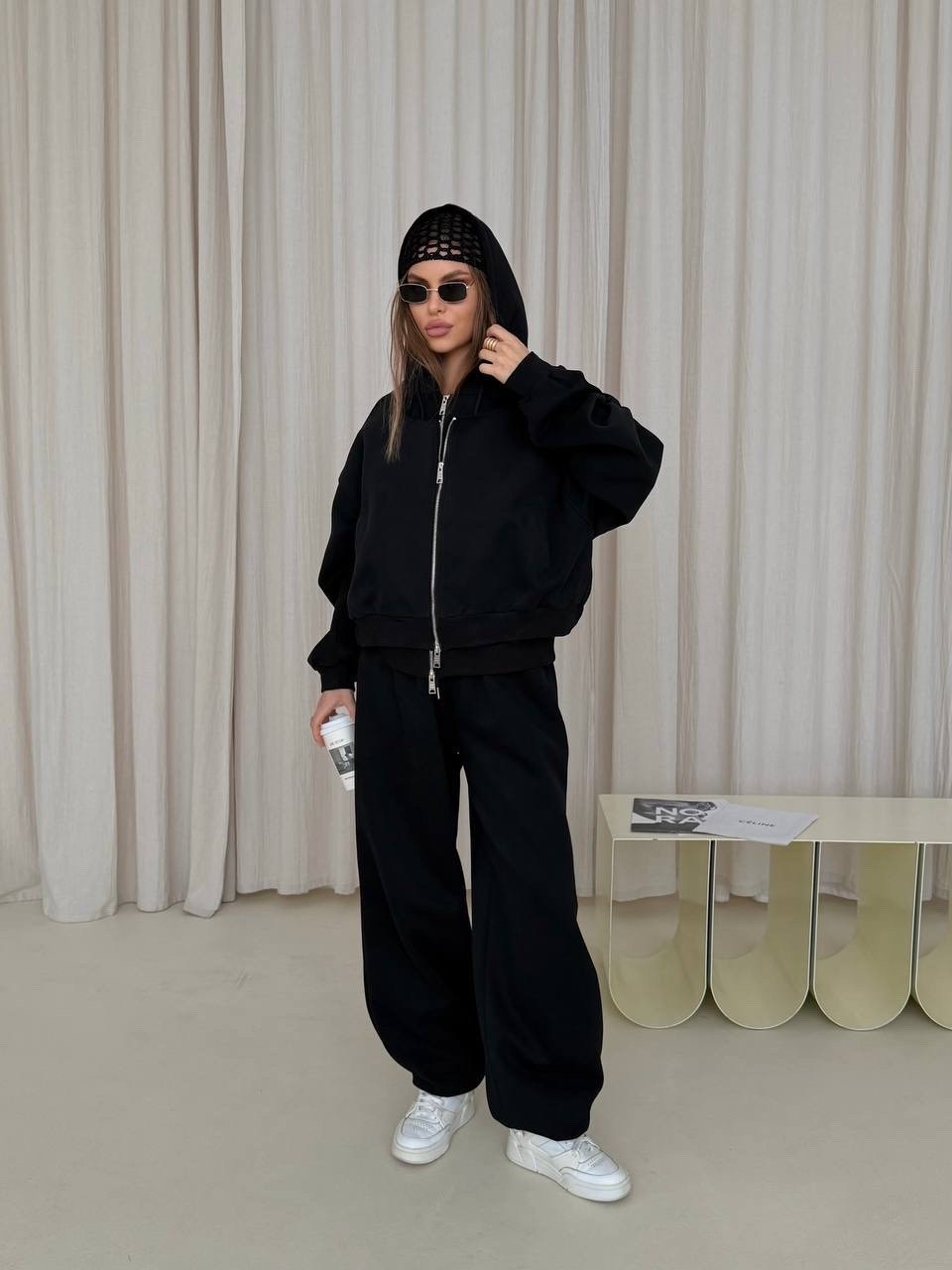 костюм повседневный,костюмчик,костюм на флисе,костюм черный,женские костюмы