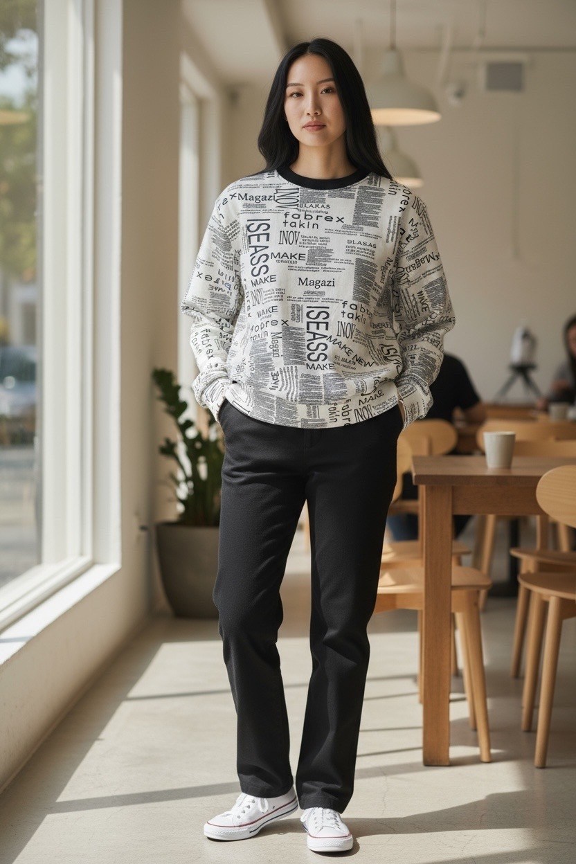 свитшот женская,свитшот,свитшот с принтом,свитшот laredoute свитшот с графичным принтом,толстовки свитшот