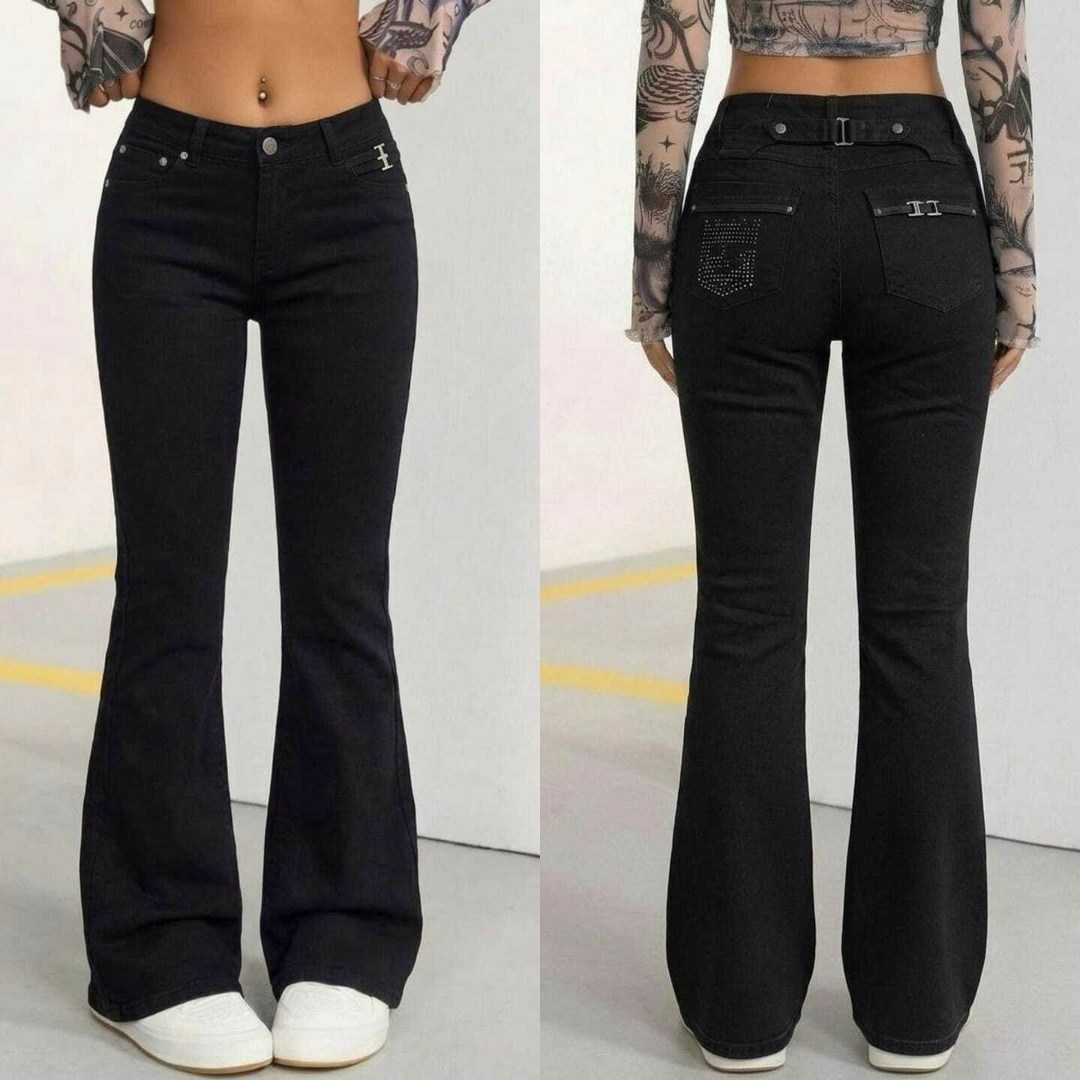 женские джинсы клеш с высокой посадкой,джинсы черные клеш,джинсы расклешенные,женские джинсы-клеш с высокой талией,джинсы клеш женские