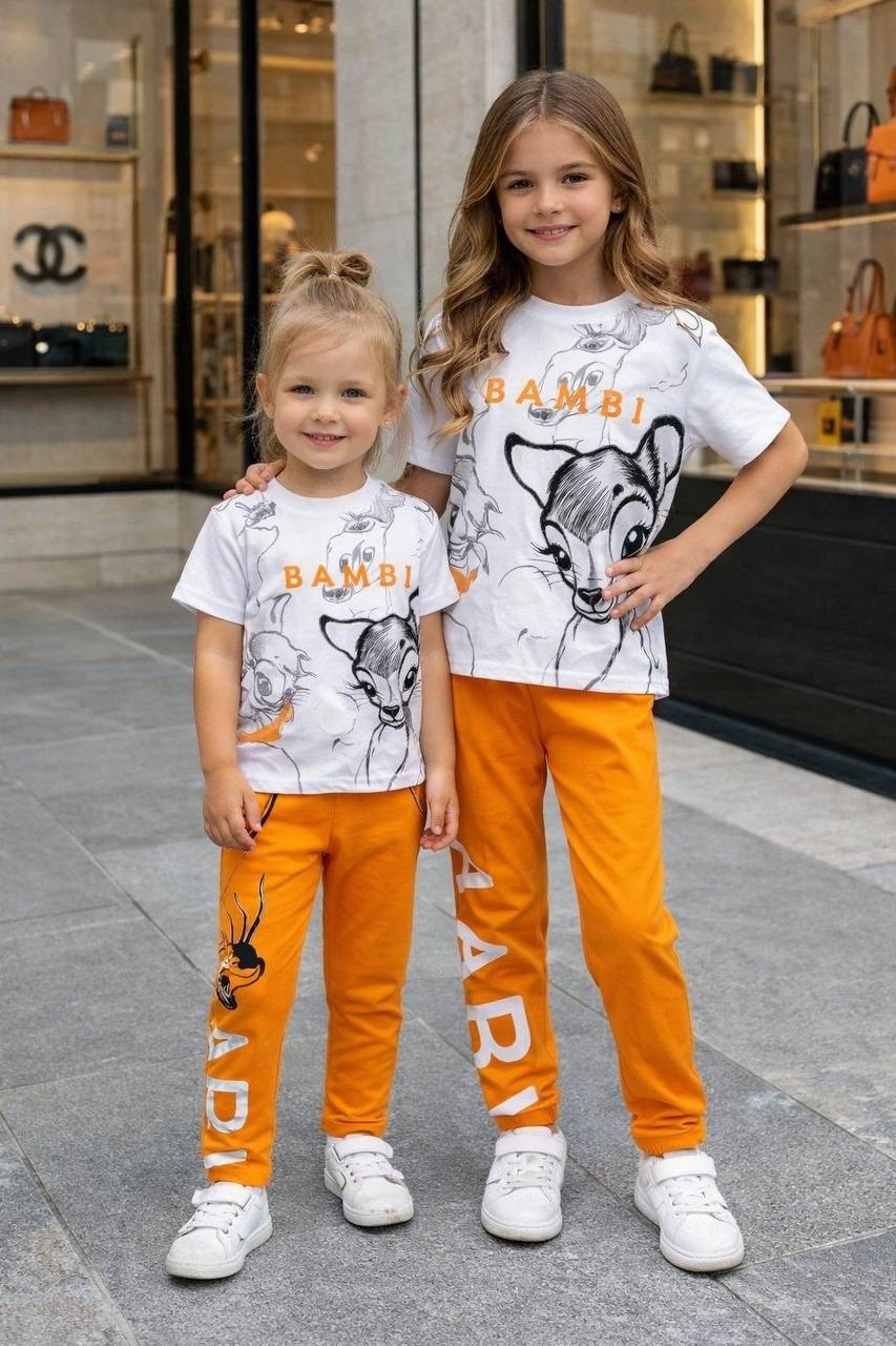 комплект костюм,костюм бэмби для девочки,комплект одежды,костюм детский,костюм бэмби