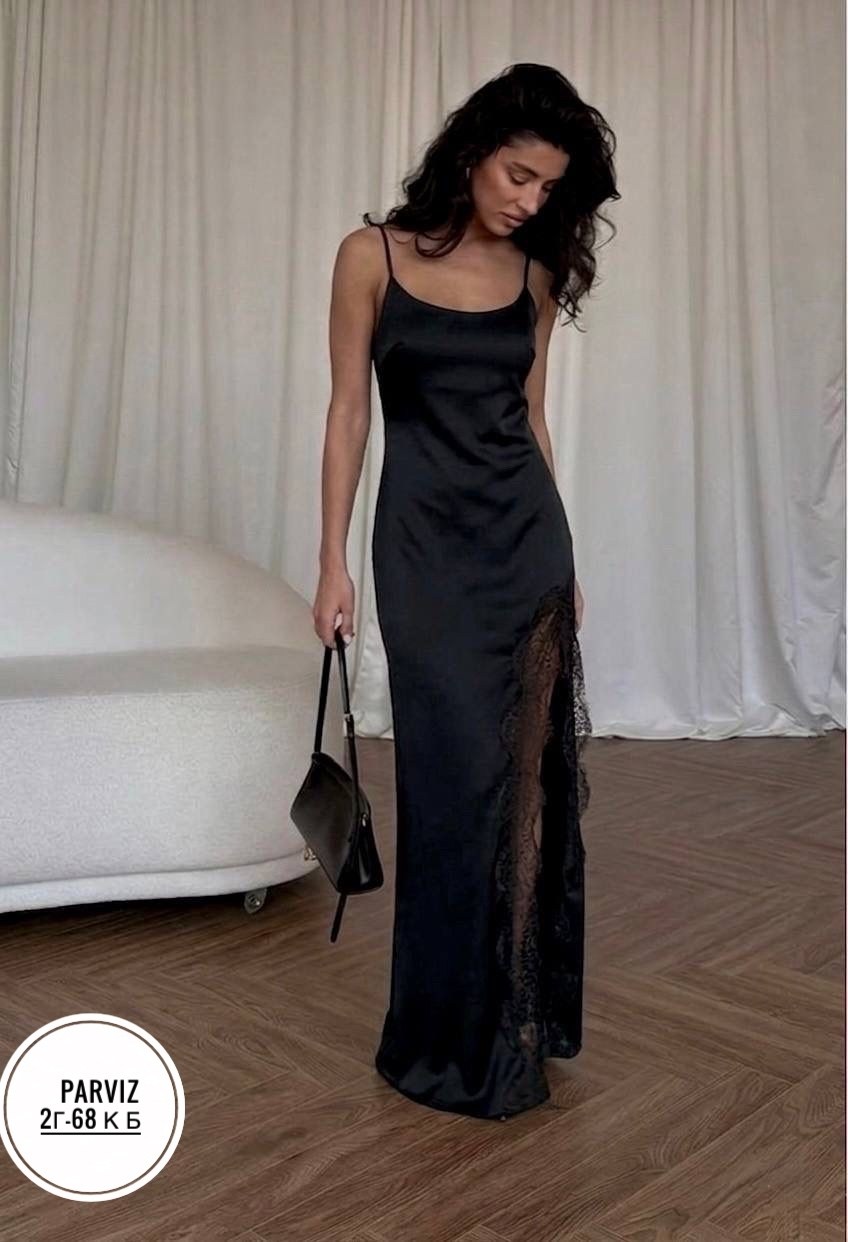 вечернее платье,платья,платья атласные,платья длинное,платье-комбинация с кружевом