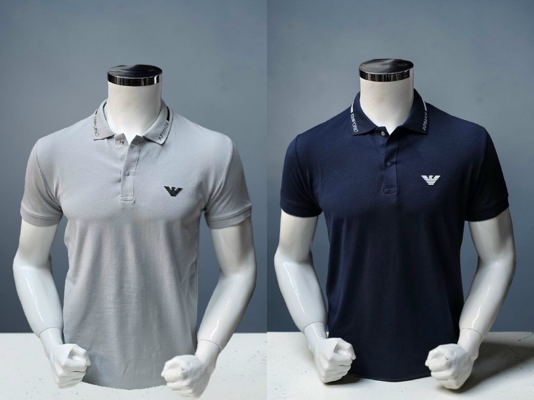 мужская мода,мужская футболка поло,рубашка поло мужская,,серая футболка армани