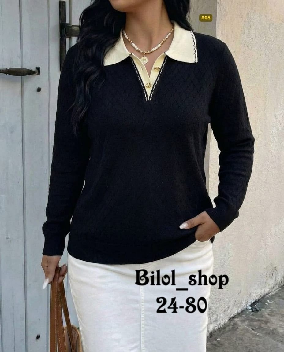 женский свитер,женская кофта,модные свитера,свитер с воротником,свитер кофта