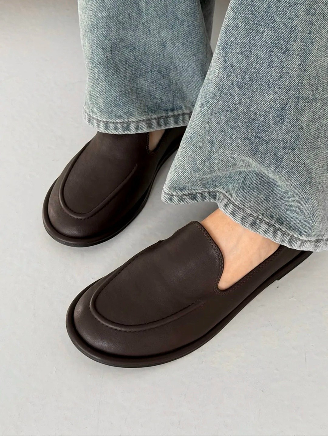 ,лоферы женские,женская , повседневные,коричневые лоферы