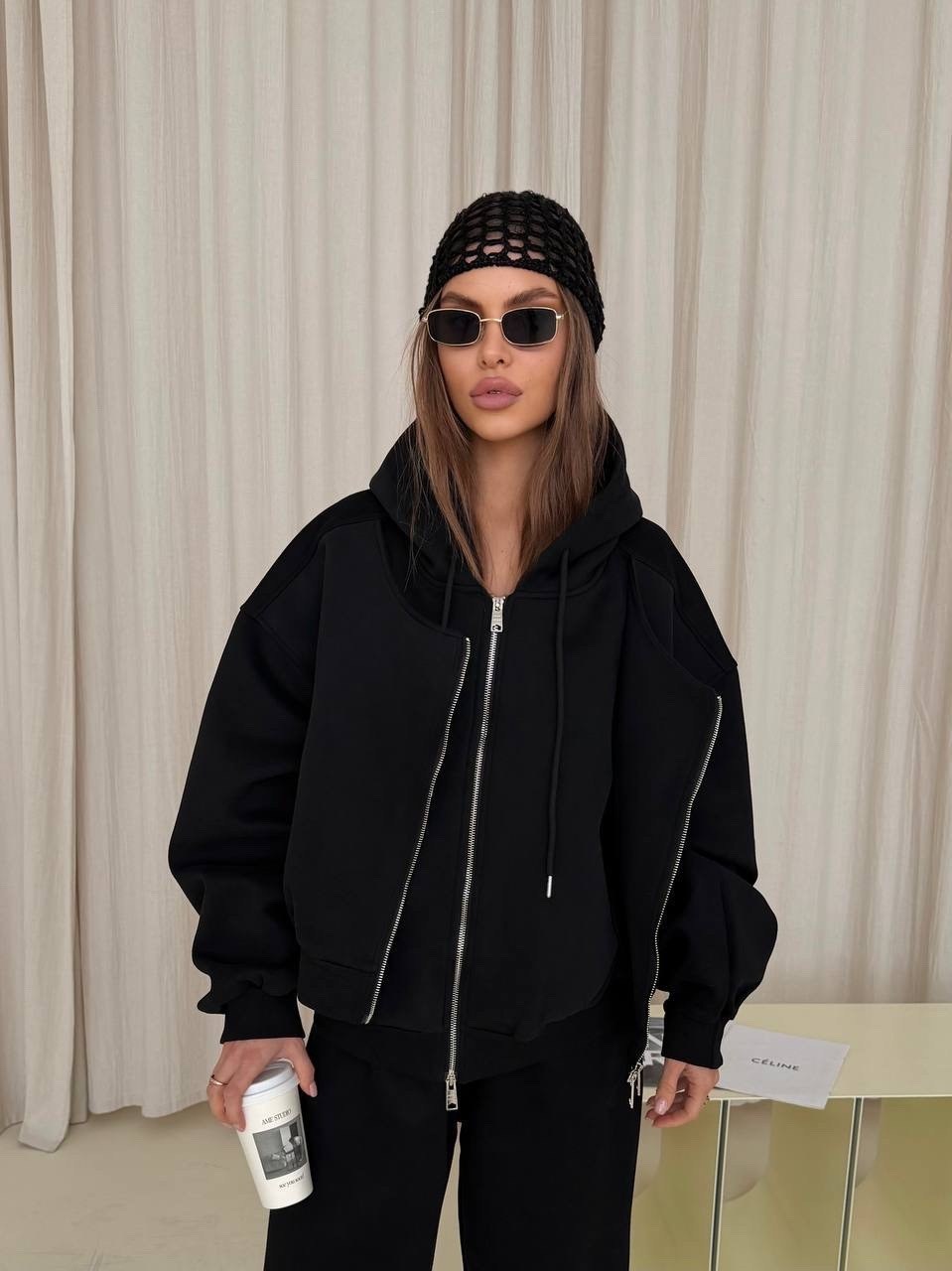 костюм повседневный,костюмчик,костюм на флисе,костюм черный,женские костюмы