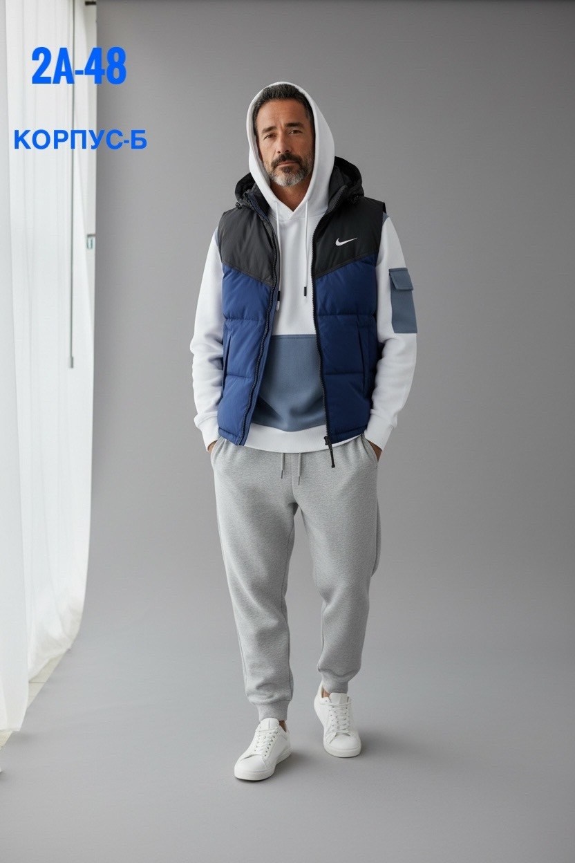 жилет утепленный мужской,жилет утепленный nike,жилет спортивный,спортивный костюм тройка с жилеткой,костюм мужской