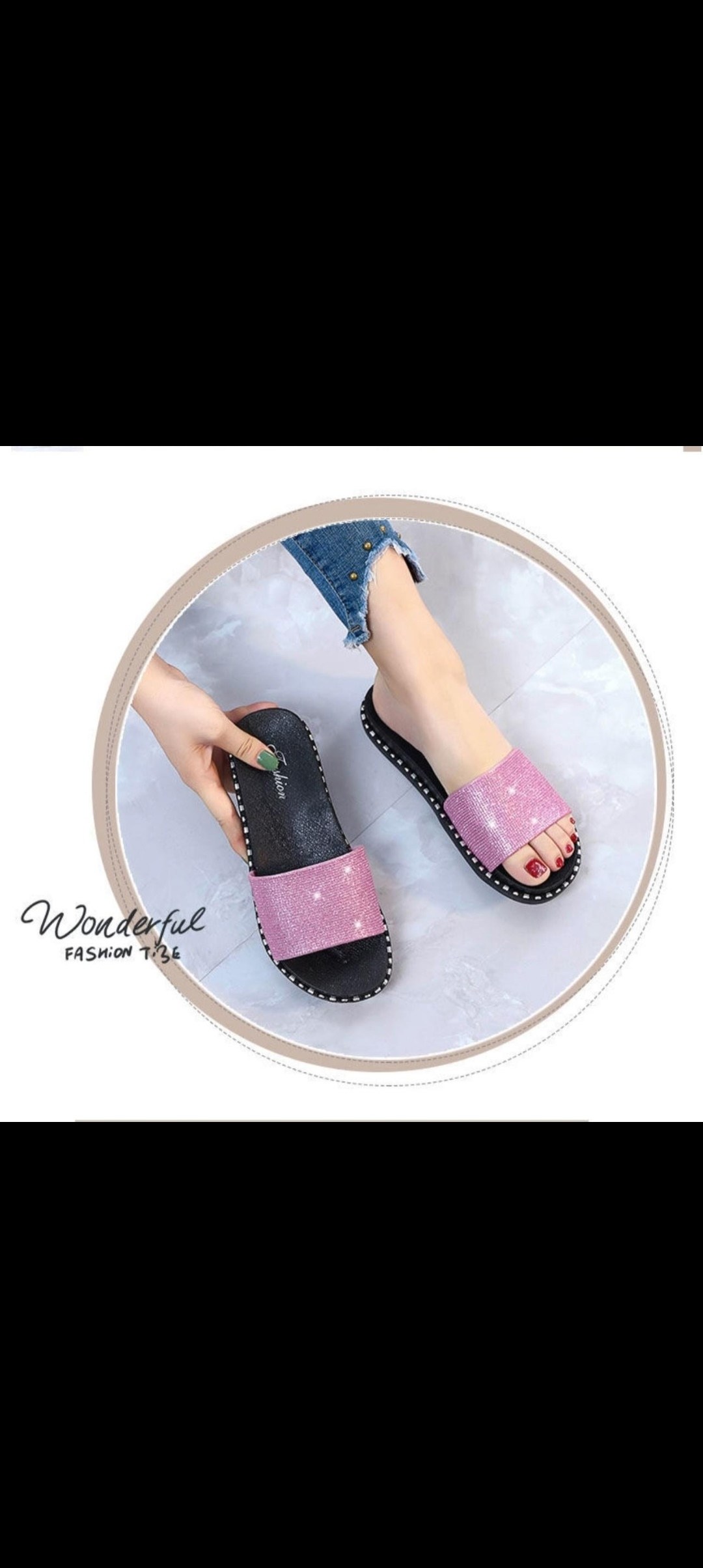 женские шлепанцы,блестящие шлепки,шлепки женские с блестками,тапочки модные,шлепанцы со стразами