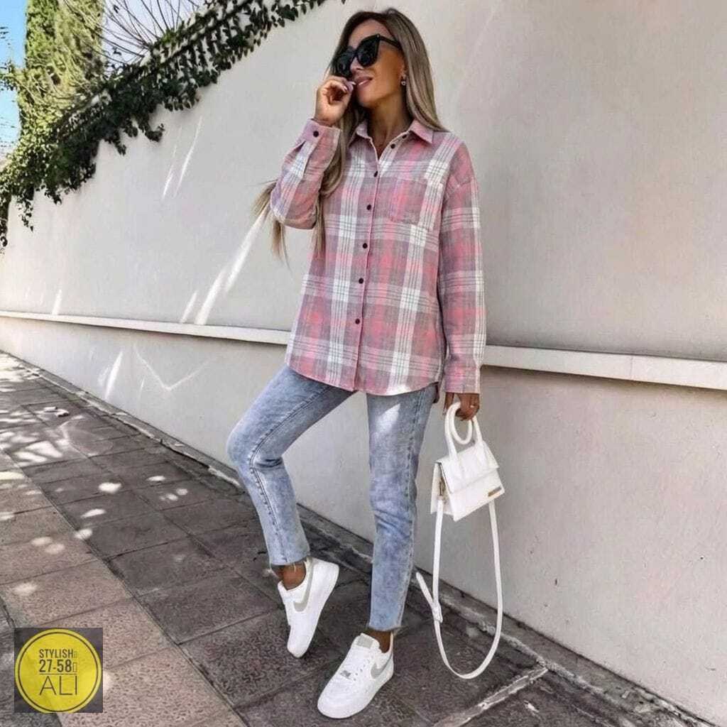 рубашка женская теплая в клетку оверсайз,женская рубашка в клетку,женская рубашка,рубашка в клетку,рубашка ткань клетка