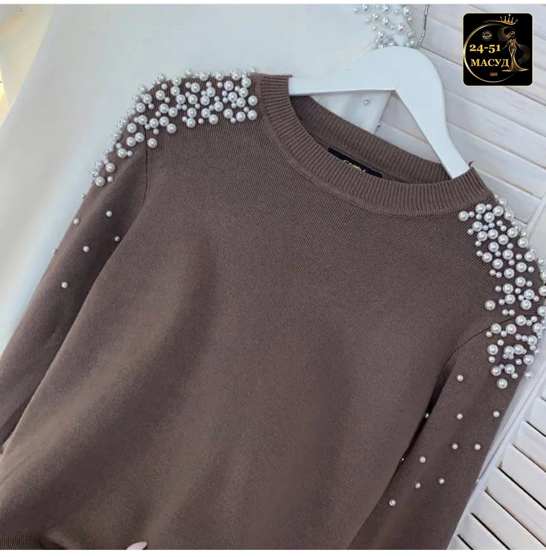 кофта с бусинками,кофта женская,джемпер бусы,джемпер бусинами,кофта