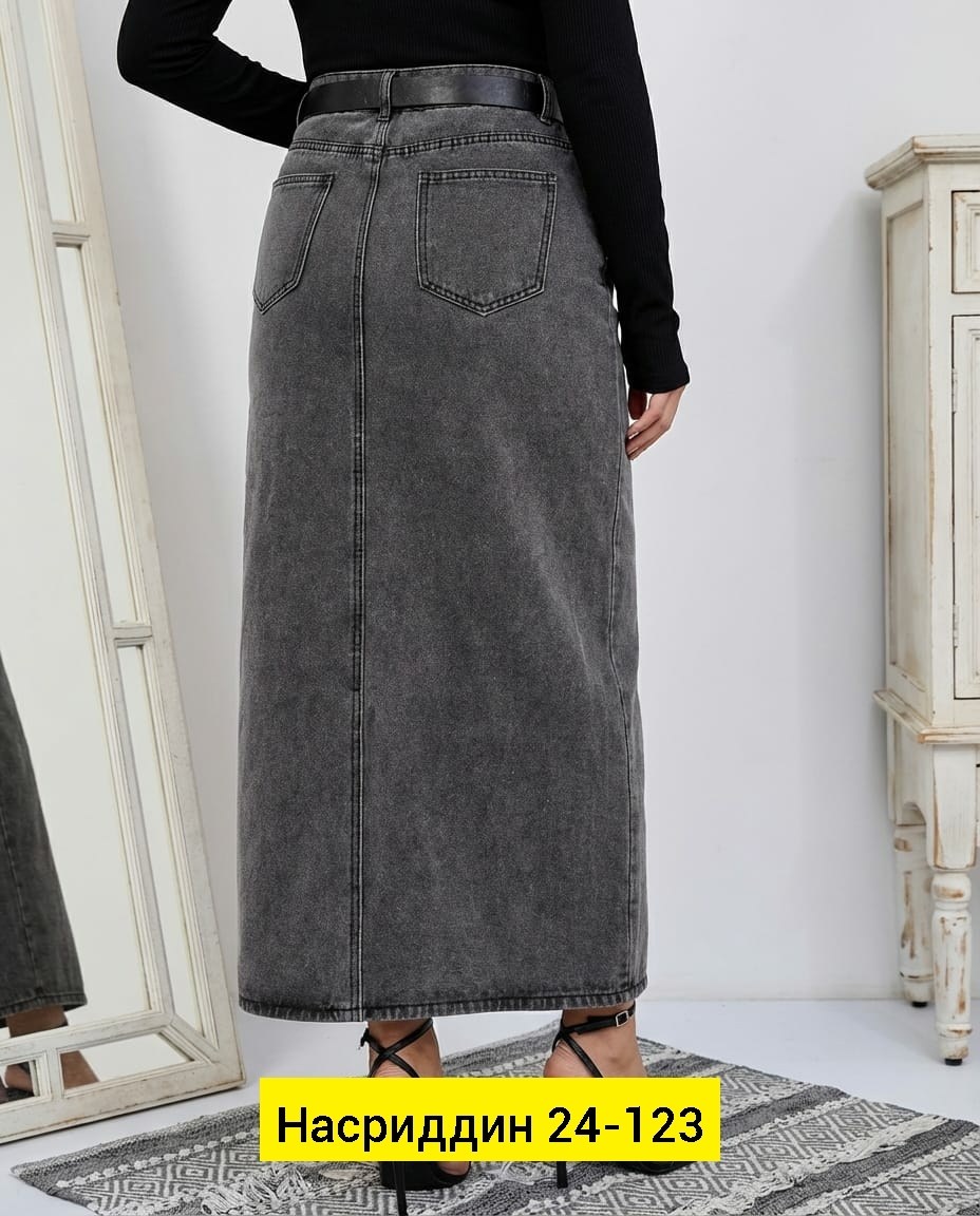 юбка джинсовая,юбка джинс,юбка джинсовая миди с разрезом спереди,юбка длинная джинсовая,длинная джинсовая юбка с разрезом спереди