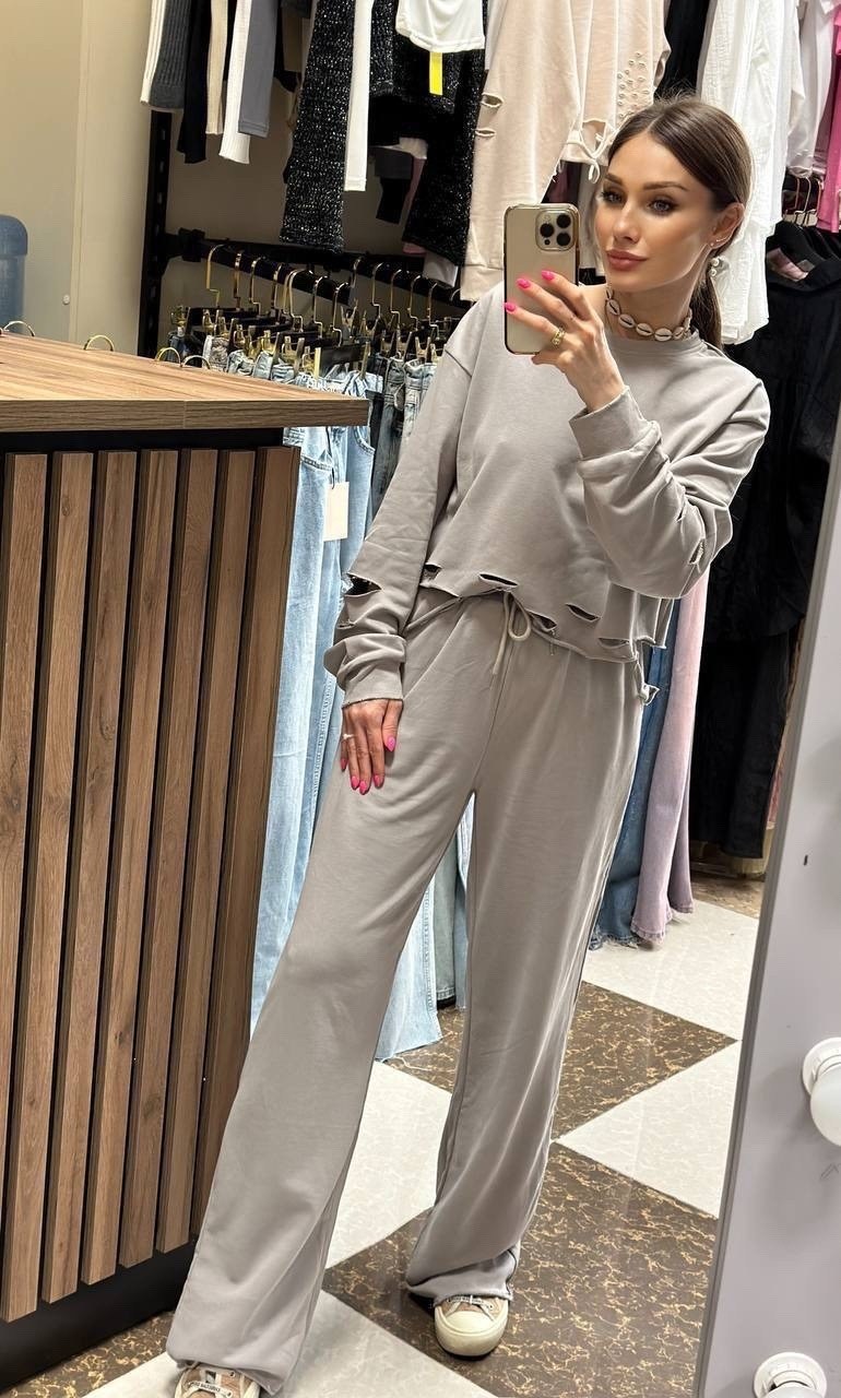 костюм из футера с брюками палаццо,трикотажный костюм с брюками палаццо,костюм с брюками палаццо,костюм с брюками,женский костюм