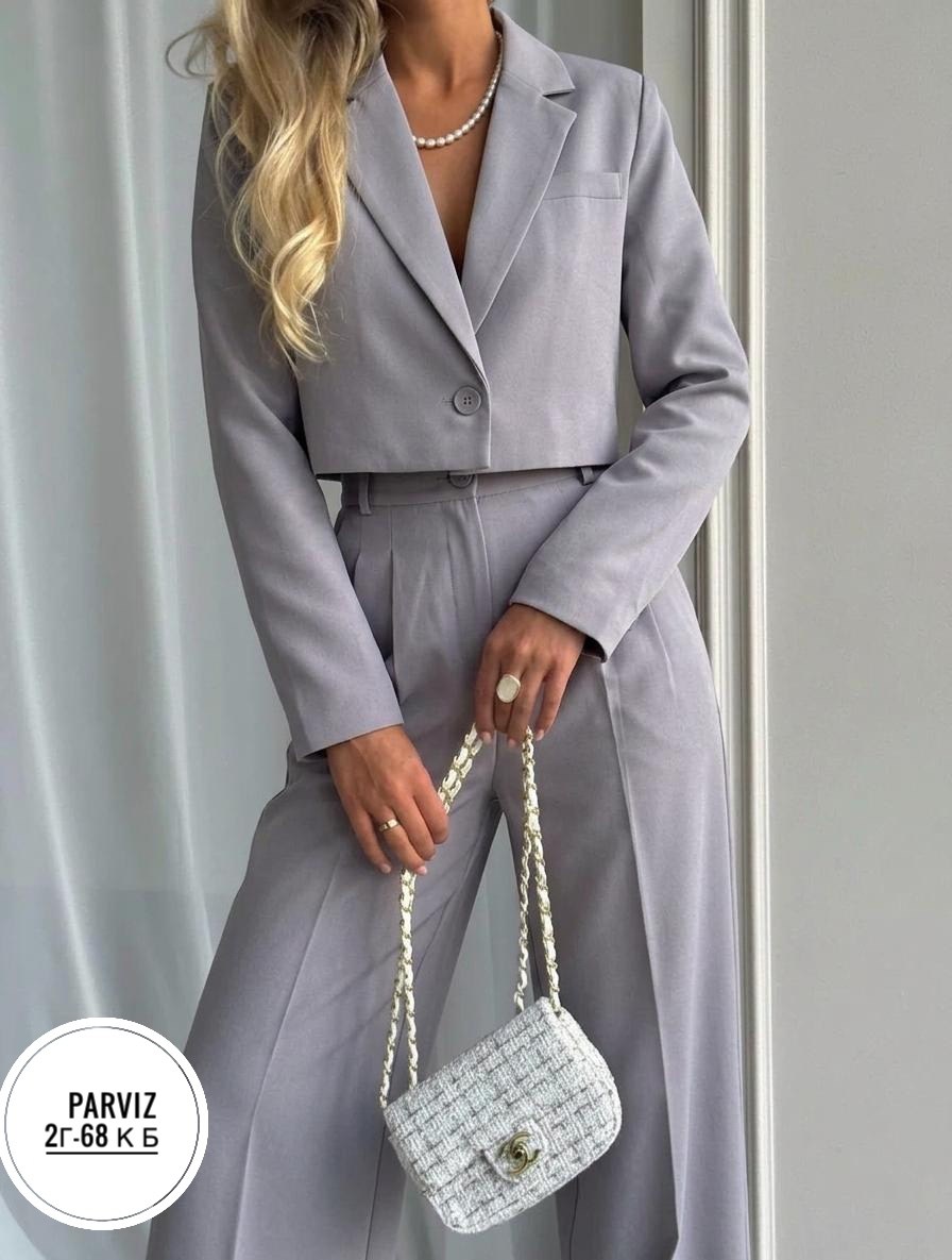 костюм двойка брючный классический с пиджаком kulberries,брючный костюм серый,костюм брючный деловой палаццо li-style,брючный костюм женский,брючный костюм