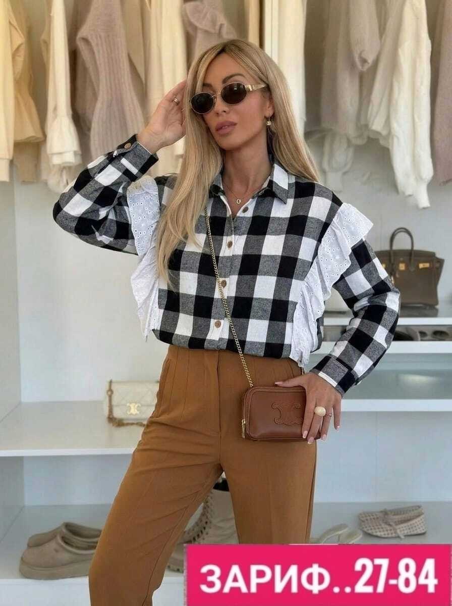 женская рубашка,рубашка стильная,женская рубашка в клетку,рубашка женская в клетку оверсайз,рубашка