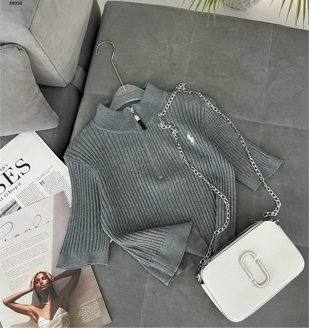 женская кофта,водолазка кофта,кофта лапша,кофта лапша женская,женская облегающая серая кофта в рубчик на молнии с колечком