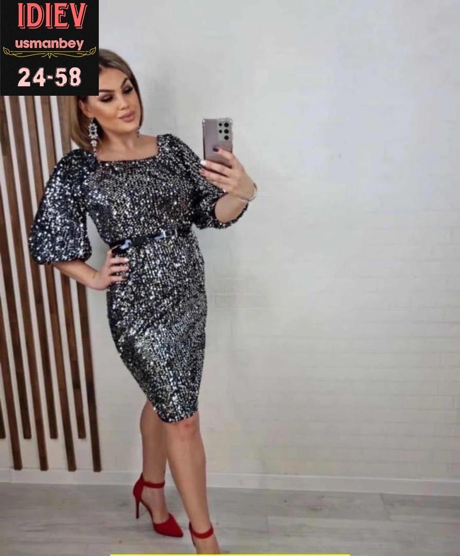 платье женское вечернее больших размеров с пайетками,платье женское,женское платье ткань с пайетками,платье 👗,платье женское с пайетками