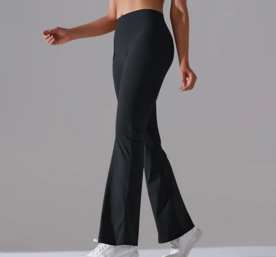 брюки для фитнеса,женские брюки-клеш для фитнеса с высокой талией,спортивные леггинсы клеш,женские брюки клеш,спортивные брюки клеш