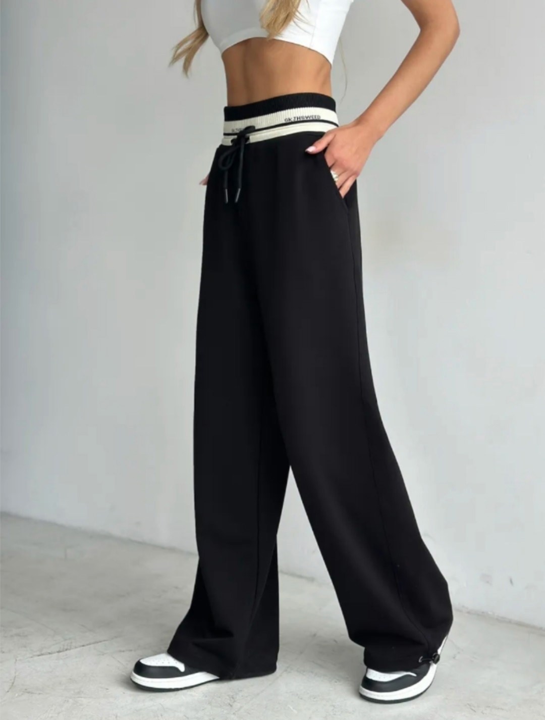 штаны палаццо женские,спортивные брюки палаццо,брюки палаццо,брюки широкие спортивные палаццо с лампасами vin_style 198921436,брюки спортивные широкие палаццо