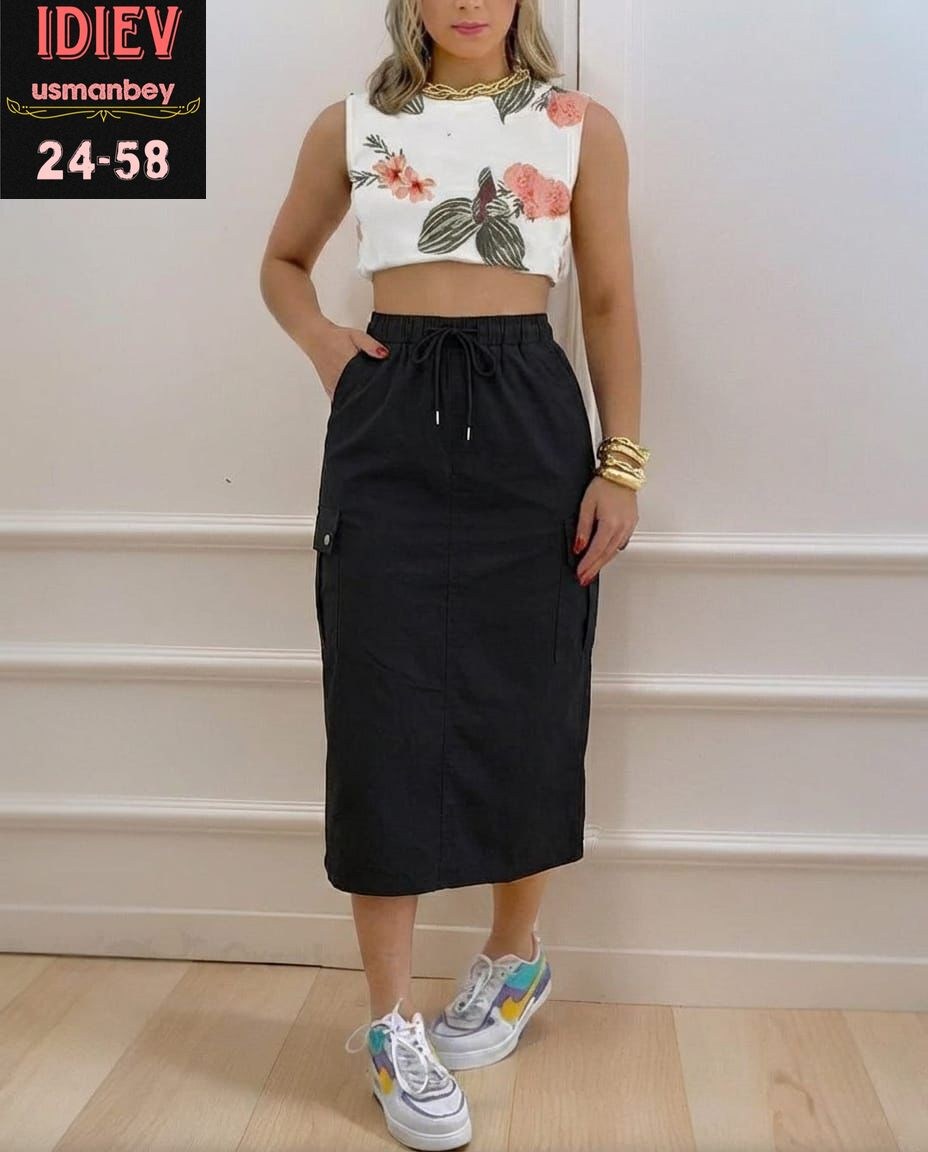 юбка,юбка карго,женская юбка,стильная юбка,юбка с карманами