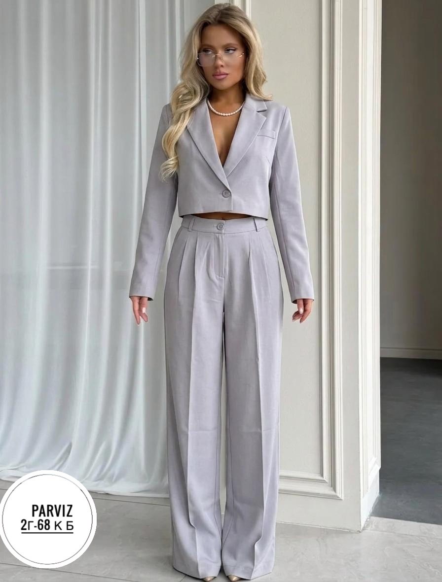 костюм двойка брючный классический с пиджаком kulberries,брючный костюм серый,костюм брючный деловой палаццо li-style,брючный костюм женский,брючный костюм