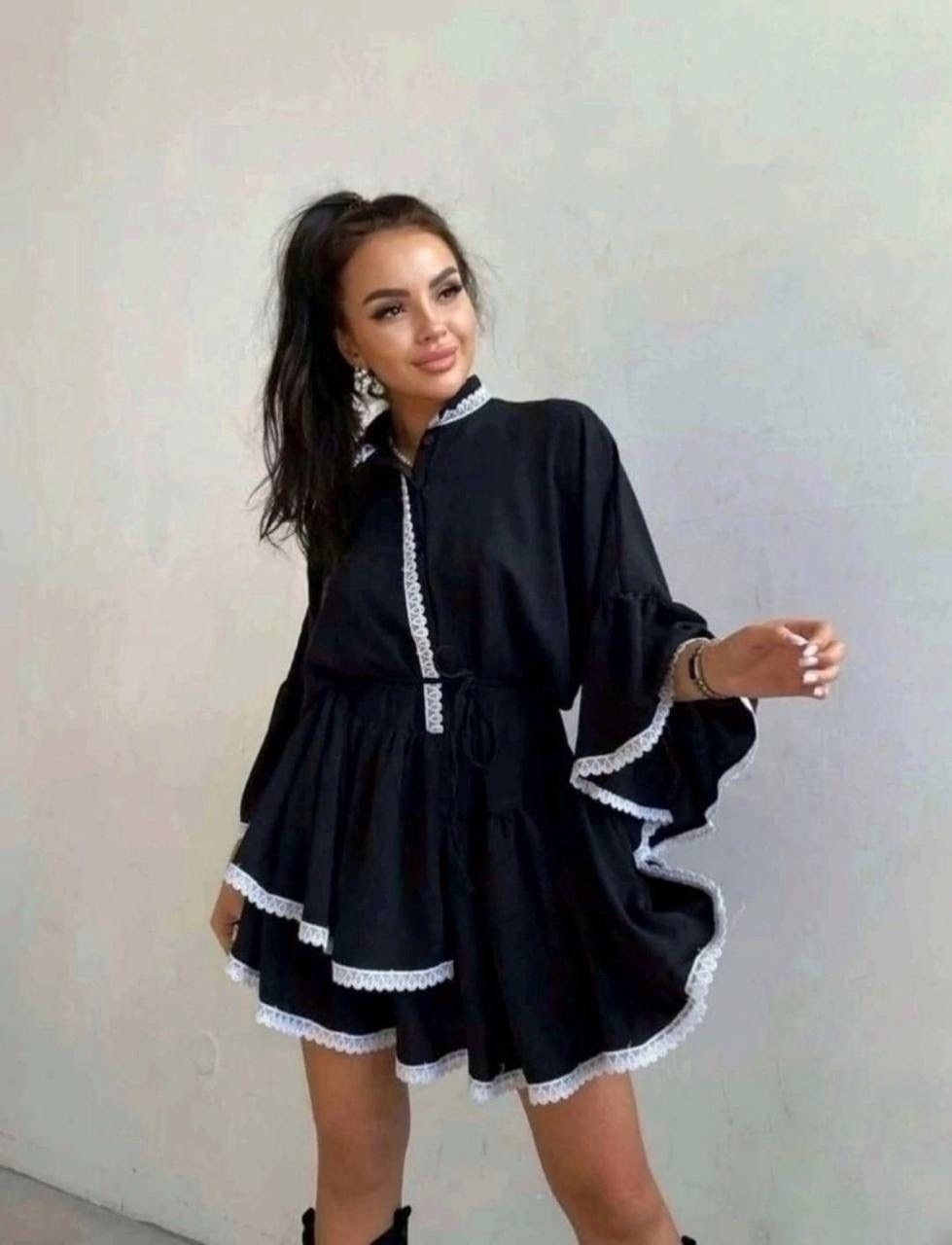 платье с отделкой кружевом асимметричной юбкой,платье с отделкой кружевом асимметричной юбкой ка,платье с отделкой кружевом,асимметричной юбкой-капустой и широкими рукавами,платье с отделкой,платье же