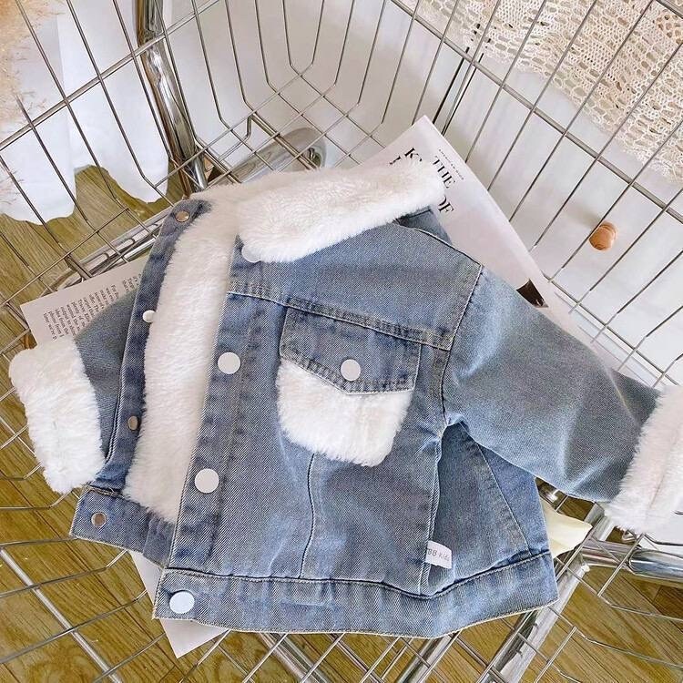 джинсовая куртка для девочек,куртка джинсовая детская,куртка джинсовая,джинсовая куртка пул энд бир с мехом,джинсовая куртка некст детская