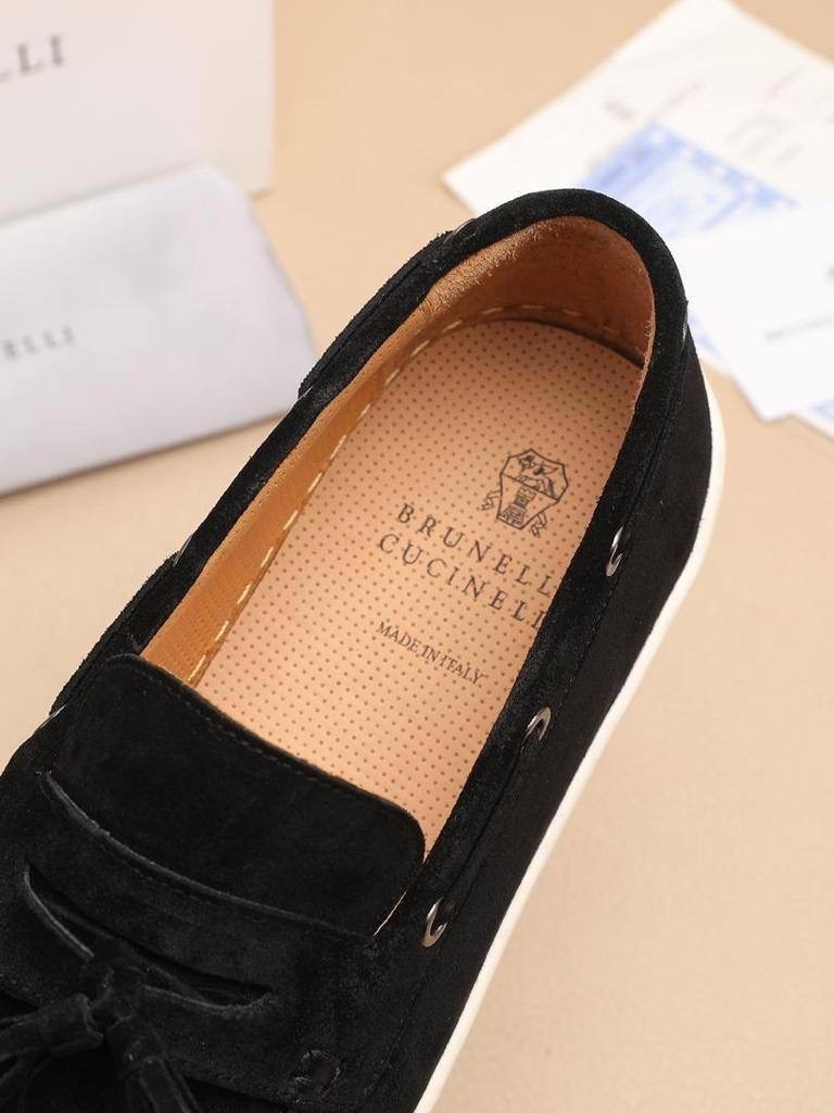 замшевые лоферы brunello cucinelli,замшевые мокасины brunello cucinelli,лоферы brunello cucinelli,мужские замшевые лоферы brunello cucinelli черные с кисточками,brunello cucinelli слипоны мужские