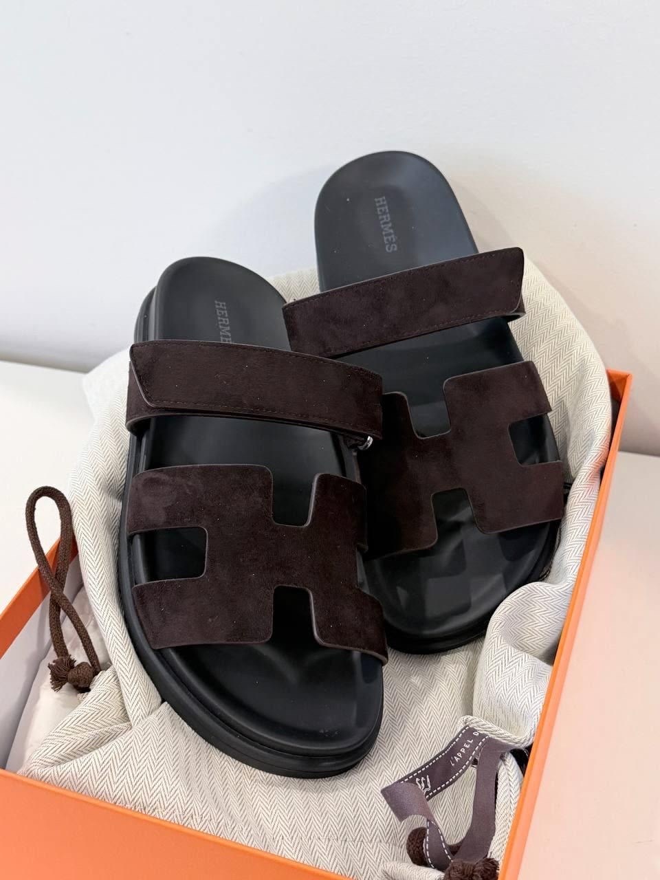 шлепанцы hermes,сандалии hermes,сандалии женские hermes,шлепки эрмес коричневые,