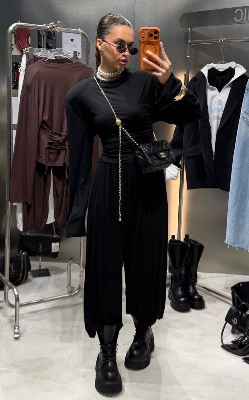 трикотажные костюмы,широкие брюки,стильные наряды