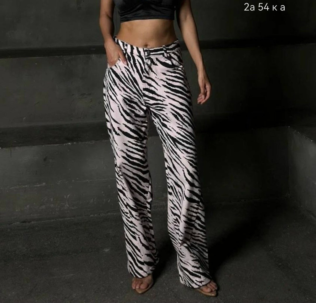 брюки палаццо принт зебра,брюки палаццо зебра,женские широкие брюки с принтом зебры,брюки с принтом зебра,брюки зебра