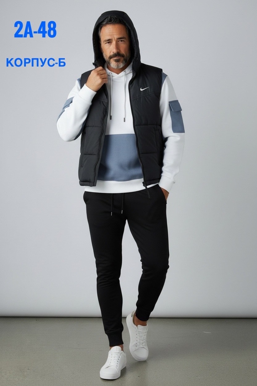 жилет утепленный мужской,жилет утепленный nike,жилет спортивный,спортивный костюм тройка с жилеткой,костюм мужской