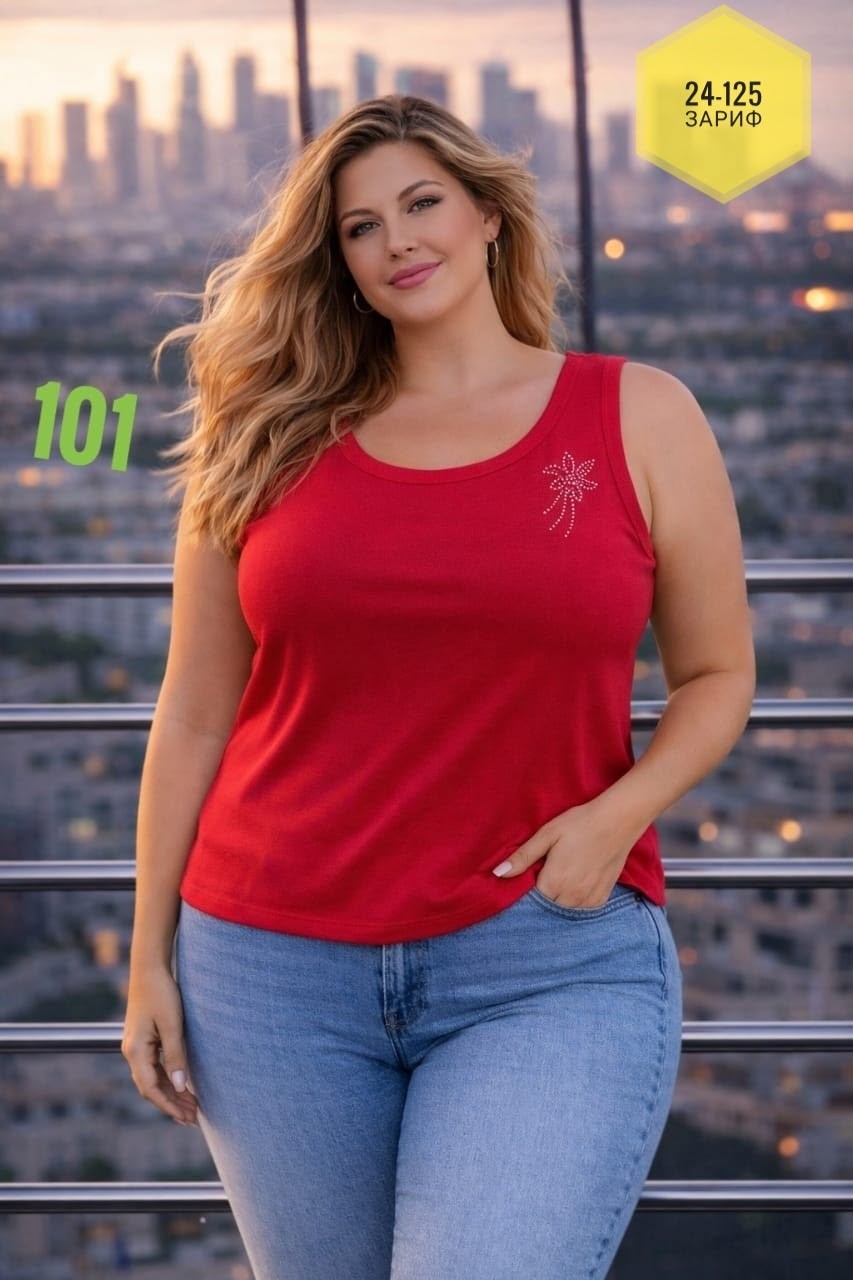 одежда больших размеров,женская майка, больших размеров,полная девушка,