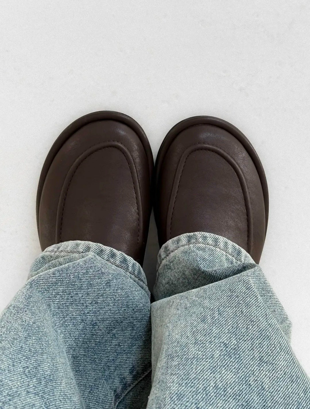 ,лоферы женские,женская , повседневные,коричневые лоферы