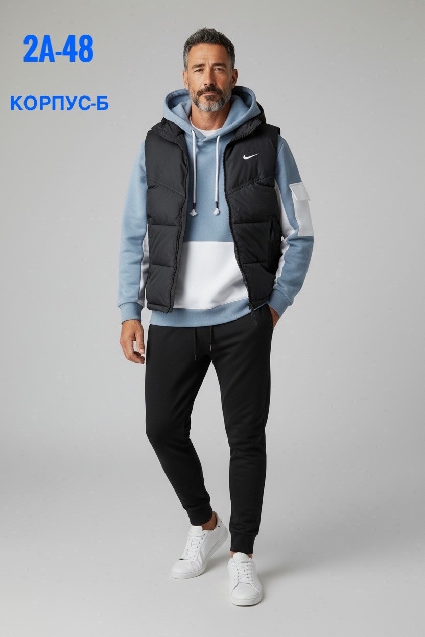 жилет утепленный мужской,жилет утепленный nike,жилет спортивный,спортивный костюм тройка с жилеткой,костюм мужской