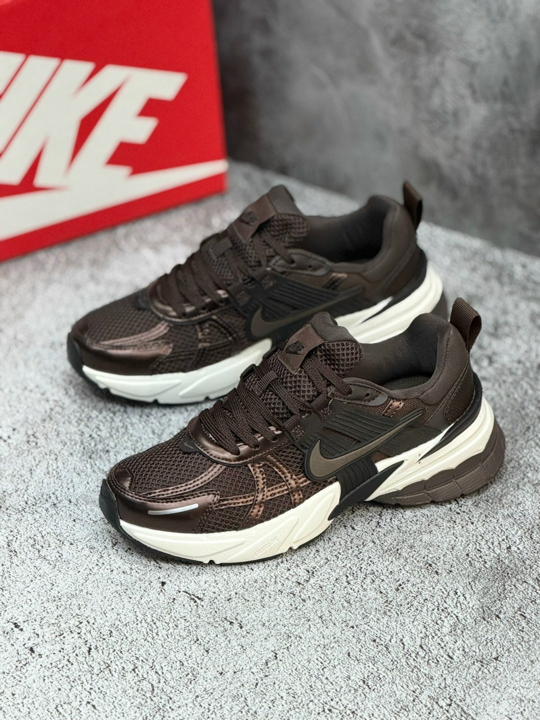 женские повседневные кроссовки nike v2k run коричневый,кроссовки nike,кроссовки nike v 2 k run,кроссовки,женские кроссовки nike