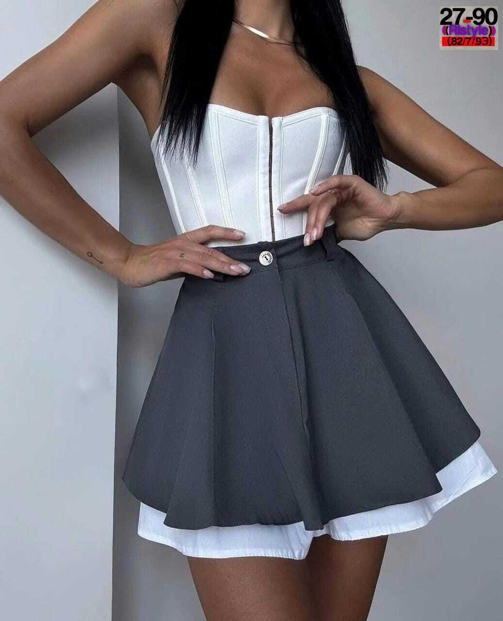 юбка женская короткая,шорты-юбка женские,юбка мини,юбка-шорты женская короткая мини 42-48 черный,юбка женская