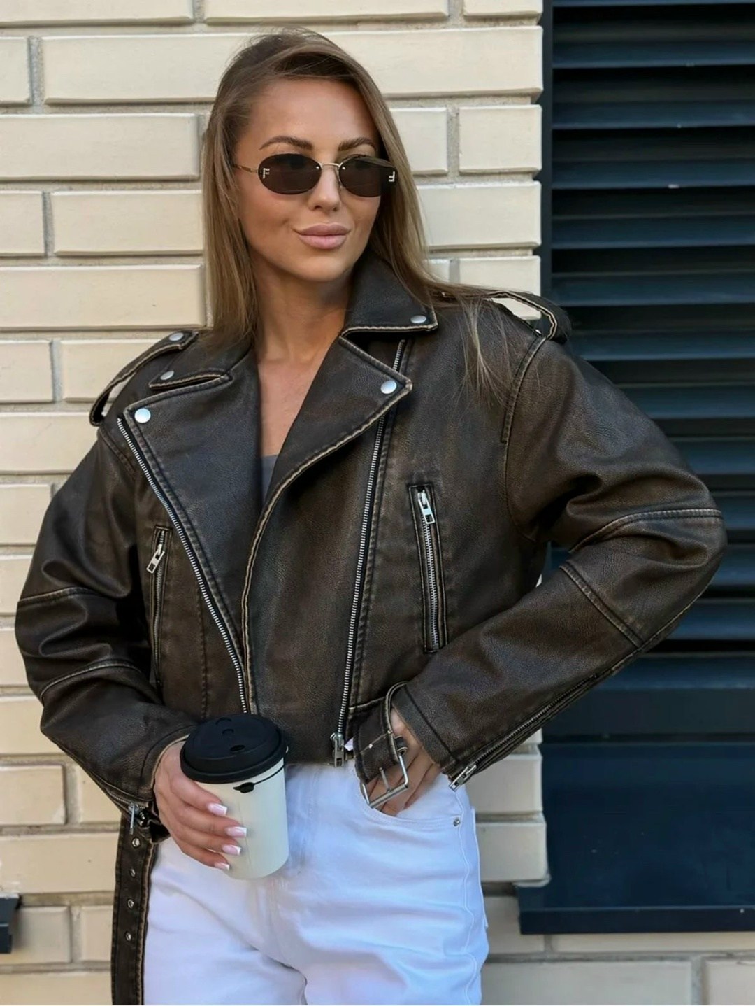 кожаная куртка косуха,куртка-косуха,женская куртка косуха,косуха куртка кожаная оверсайз chauzi,косуха женская