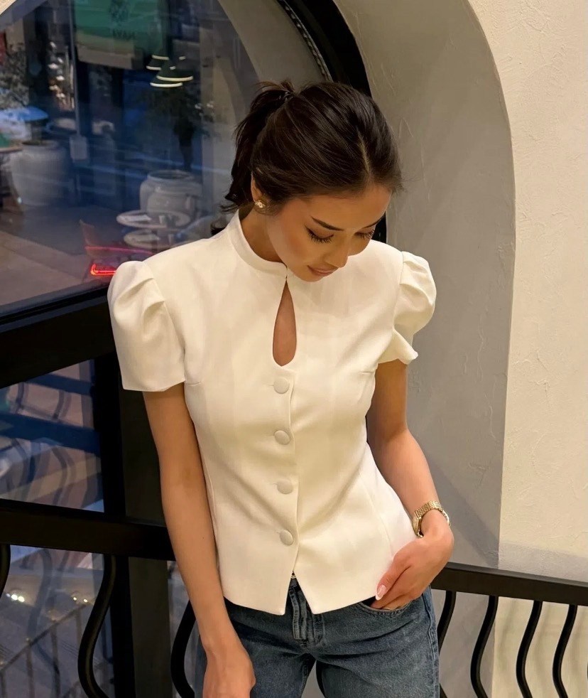 жакет с баской,приталенный жакет,пиджак приталенный,пиджак приталенный с коротким рукавом и баской mm dream collection,блузка женская