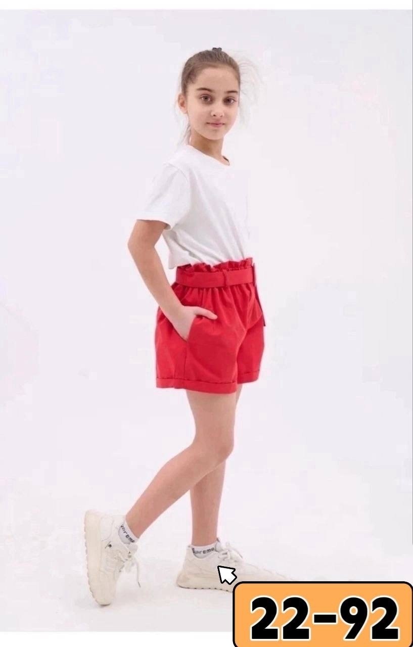 шорты для девочек,шорты для девочки трикотажные,детские шорты,детские шорты для девочек,шорты для девочки (размер 152)