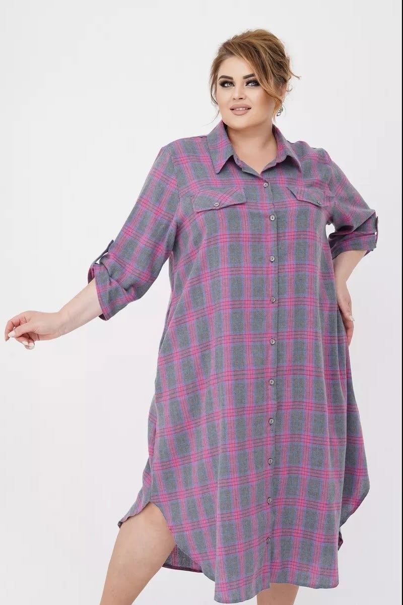 платье для полных,платье рубашечного кроя,платья в клетку,платье рубашка в клетку,платье рубашка для полных женщин