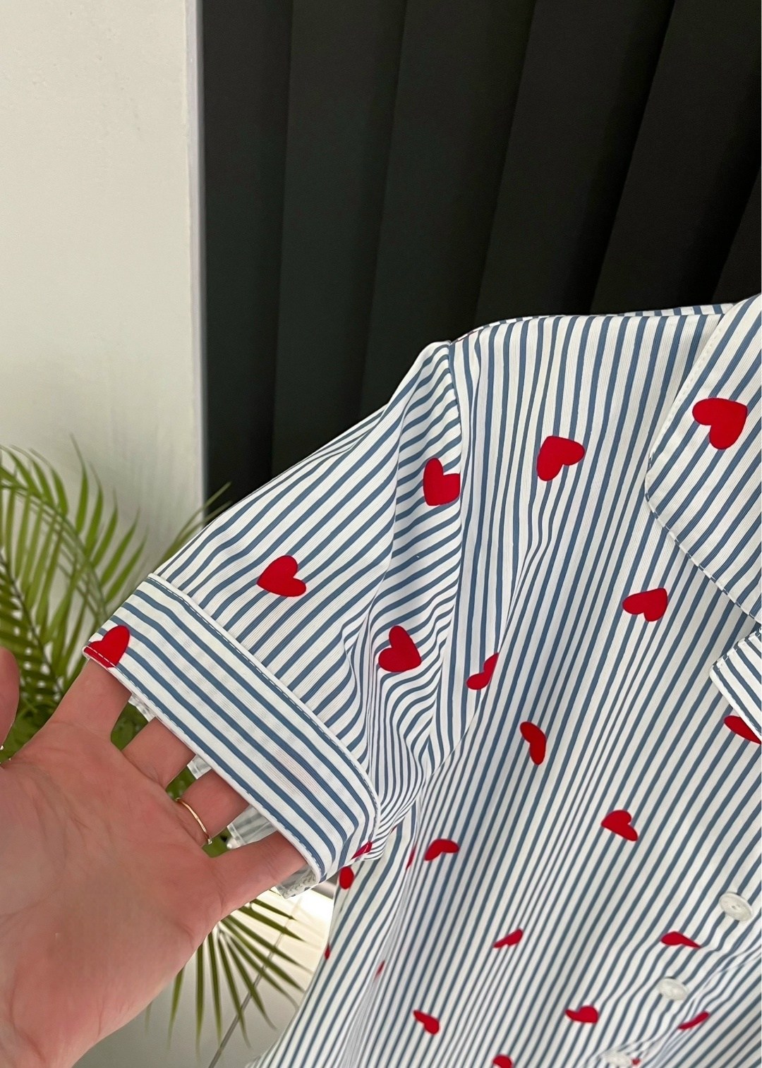 домашняя пижама со штанами и рубашкой с сердечками q&h fashion,самая удобная женская пижама со штанами и рубашкой сердечками,женская пижама с сердечками stayhome,пижама женская с брюками m,l,xl,xxl,с