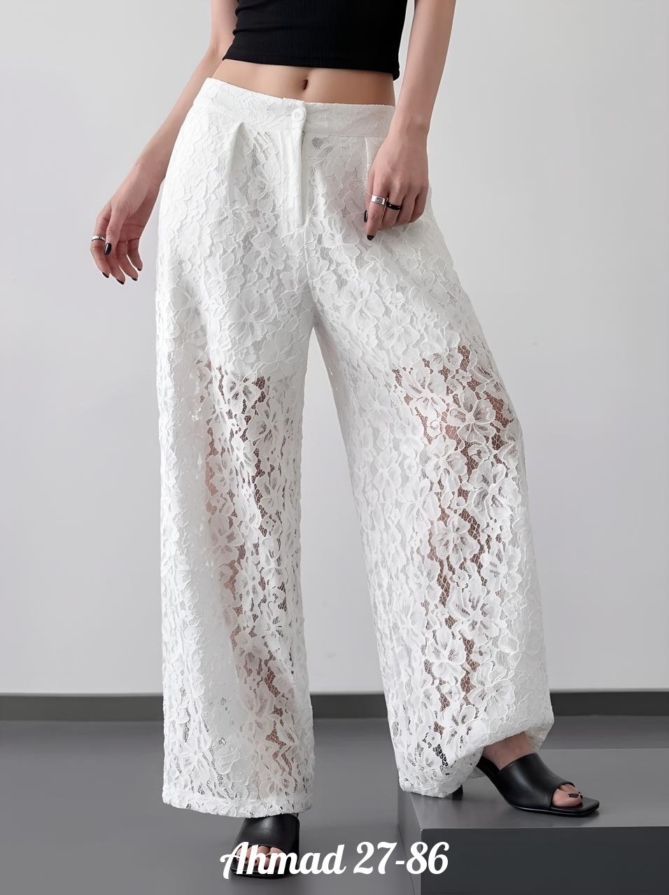 брюки прямые из кружева mollis,кружевные брюки,брюки с кружевом,кружевные штаны,брюки прямые из кружева