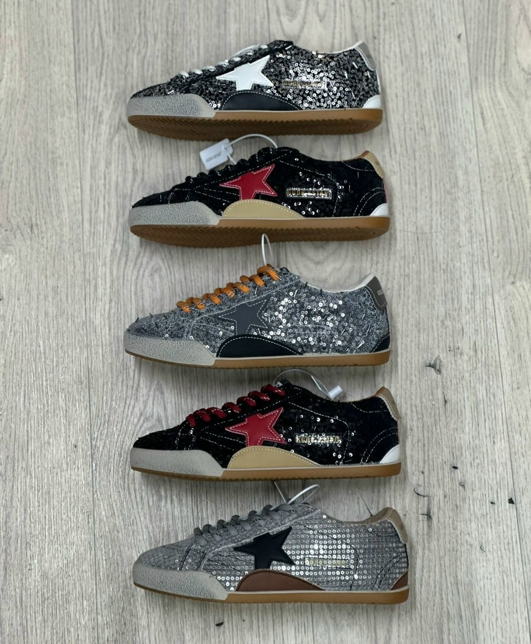 кроссовки golden goose,кеды golden goose,,кеды super-star с блестками golden goose черный,кроссовки golden goose ball star