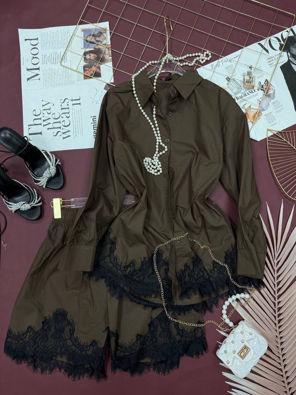 кружевная пижама,мода модная,женская пижама,