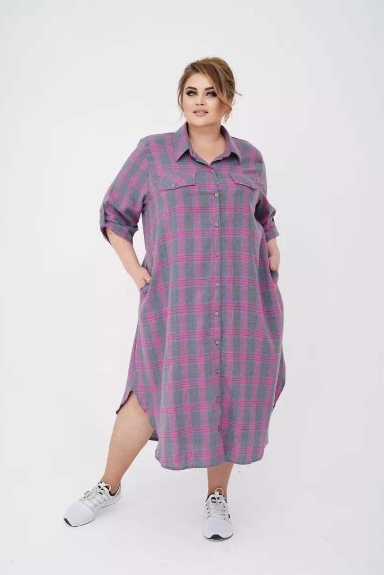платье для полных,платье рубашечного кроя,платья в клетку,платье рубашка в клетку,платье рубашка для полных женщин