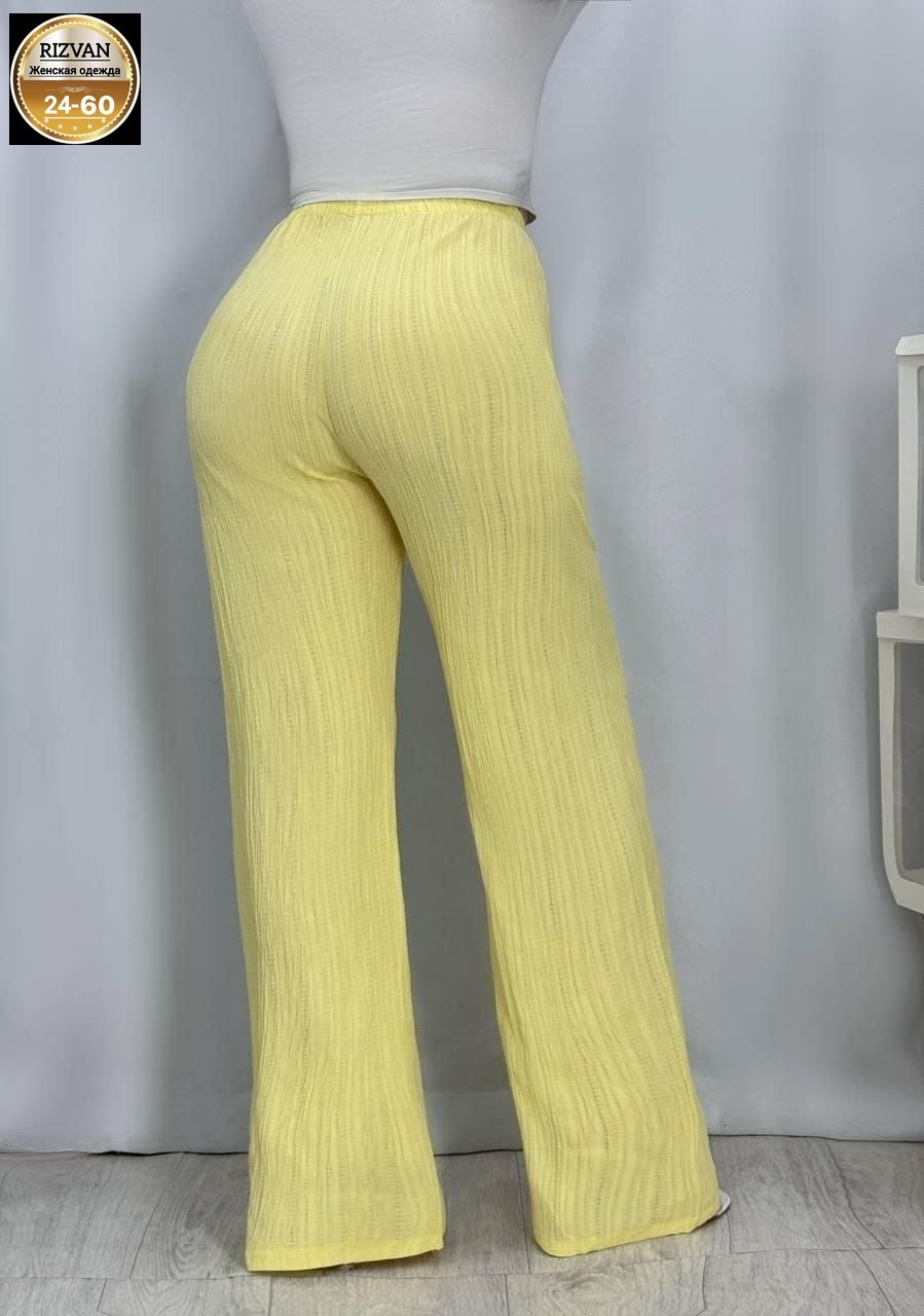 трикотажные брюки женские,трикотажные брюки,брюки лапша женские палаццо летние,брюки лапша жёлтые женские,брюки женские зеленые
