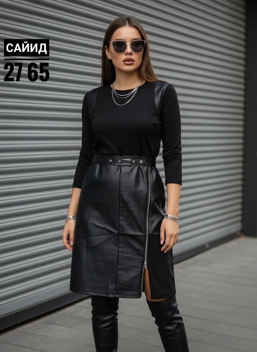 кожаная юбка,юбка из экокожи,кожаная юбка миди,черная кожаная юбка,юбка эко кожа