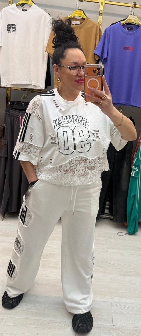 костюм женский,трикотажные костюмы,костюм спортивный женский,брюки оверсайз,спортивный костюм