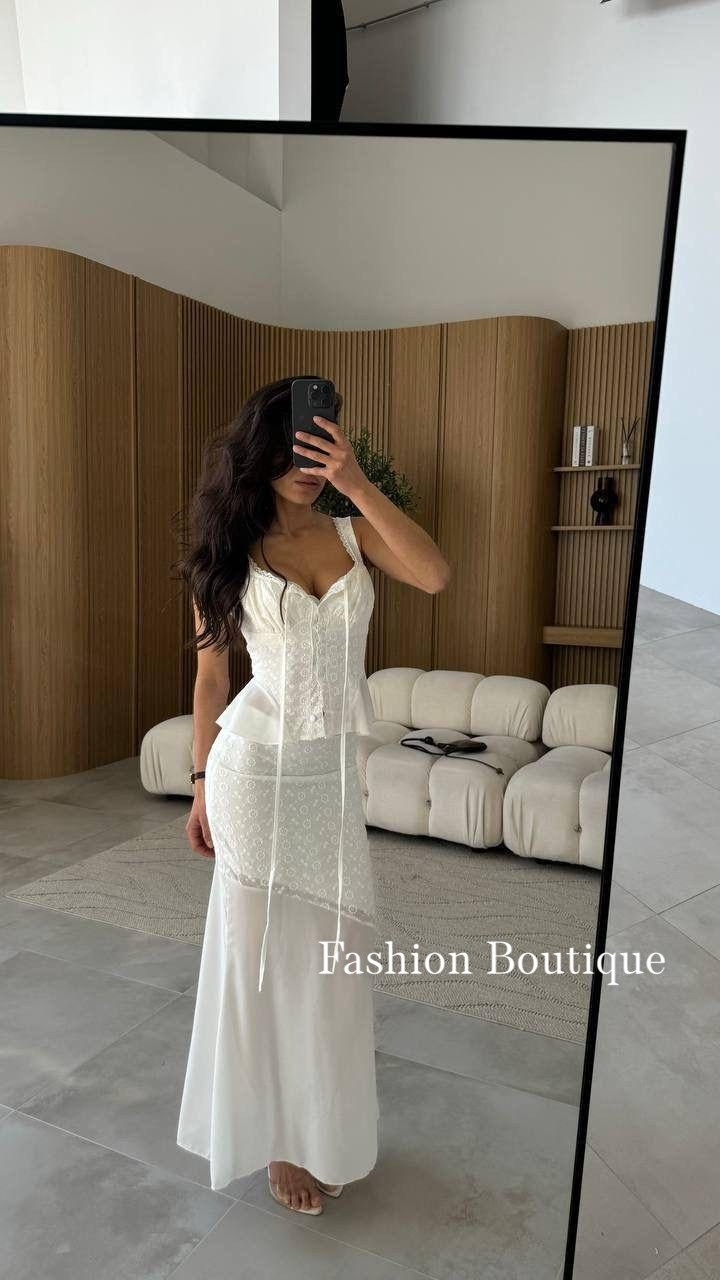 стильные наряды,платья,топ и юбка,белая платье