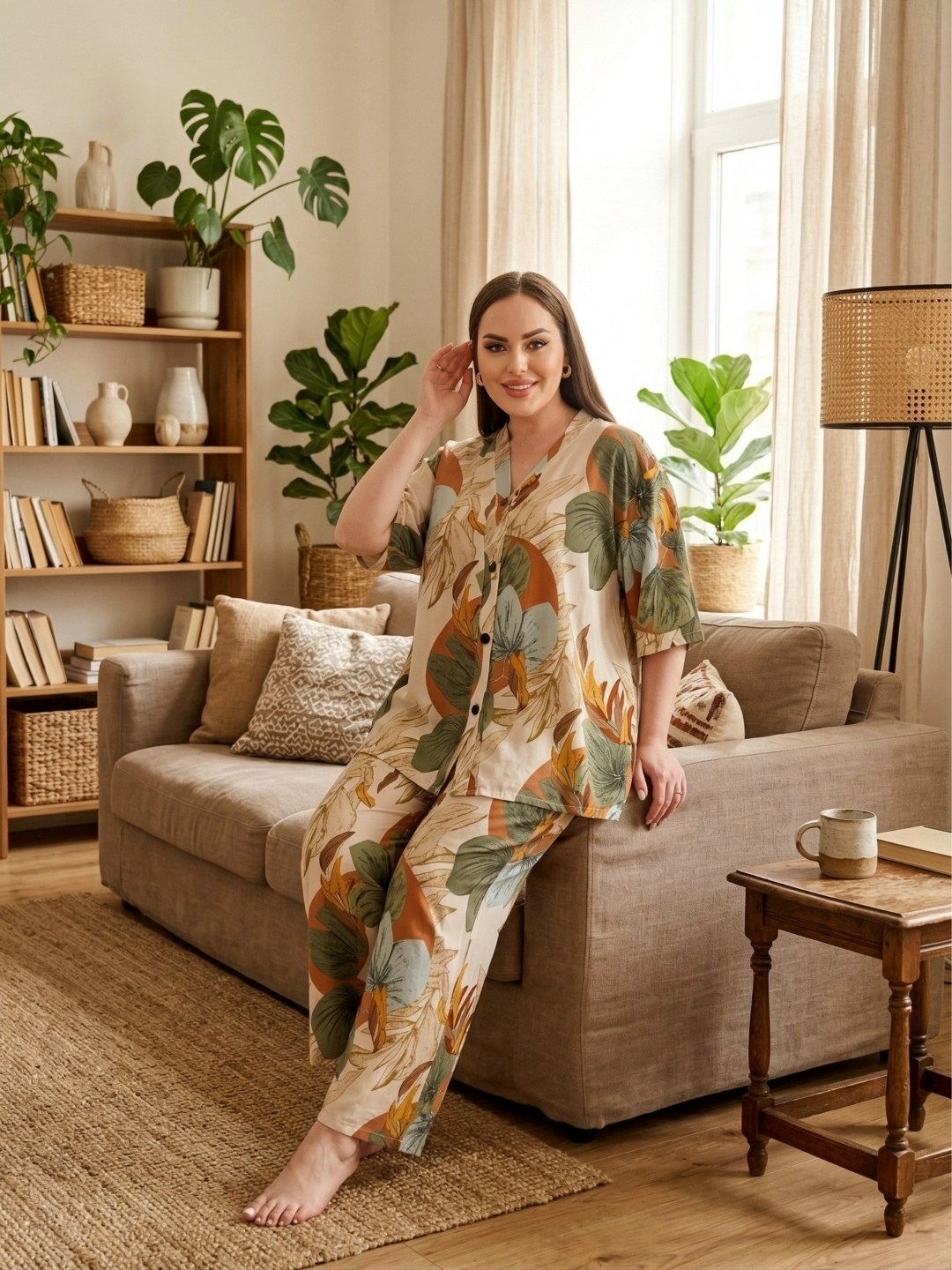 пижама домашний костюм со штанами stylebloom 176572412,пижама для женщин,пижама женская,домашний костюм пижама,пижама женская с брюками